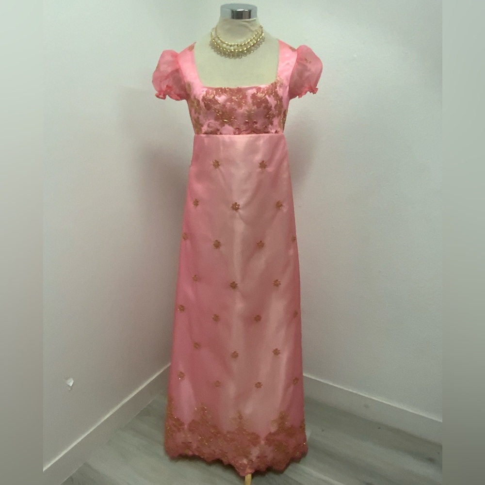 Regency style dress Bridgerton inspired
